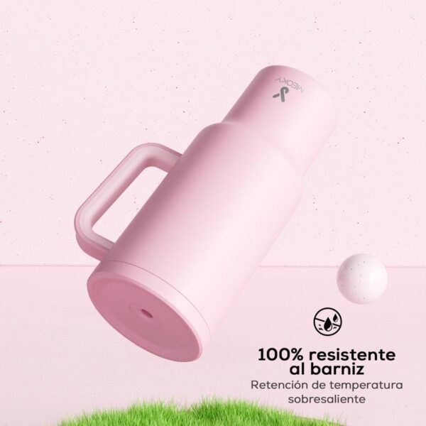 【MEOKY】Taza térmica para coche con asa de acero inoxidable de gran capacidad - Image 4